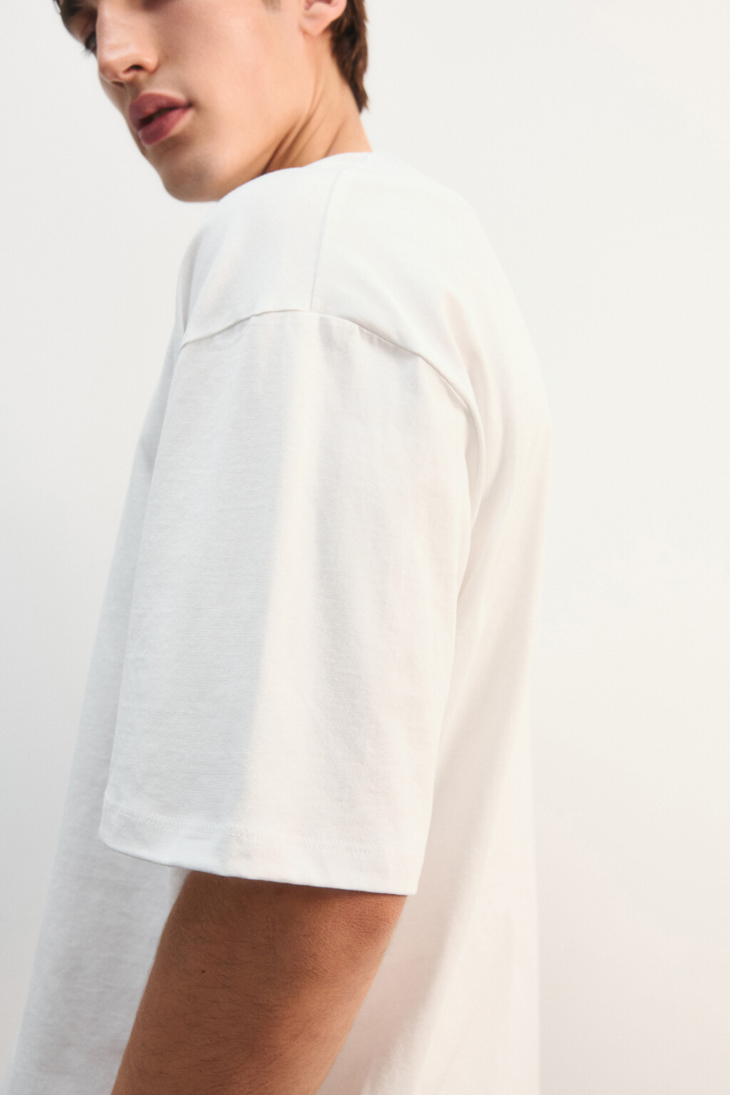 Футболка с новогодним принтом - цвет белый - 6