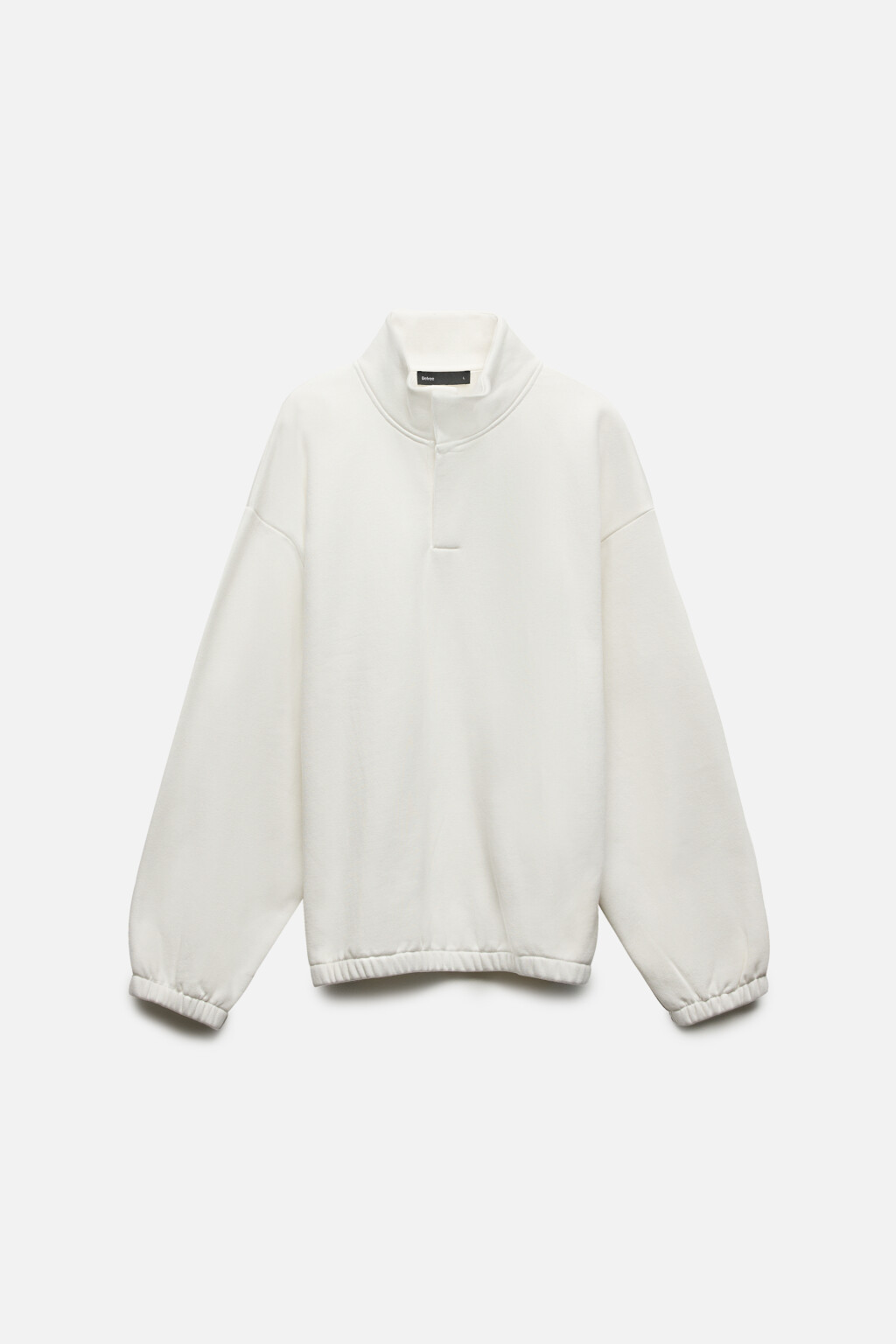 Толстовка утепленная с воротником - цвет белый - 8