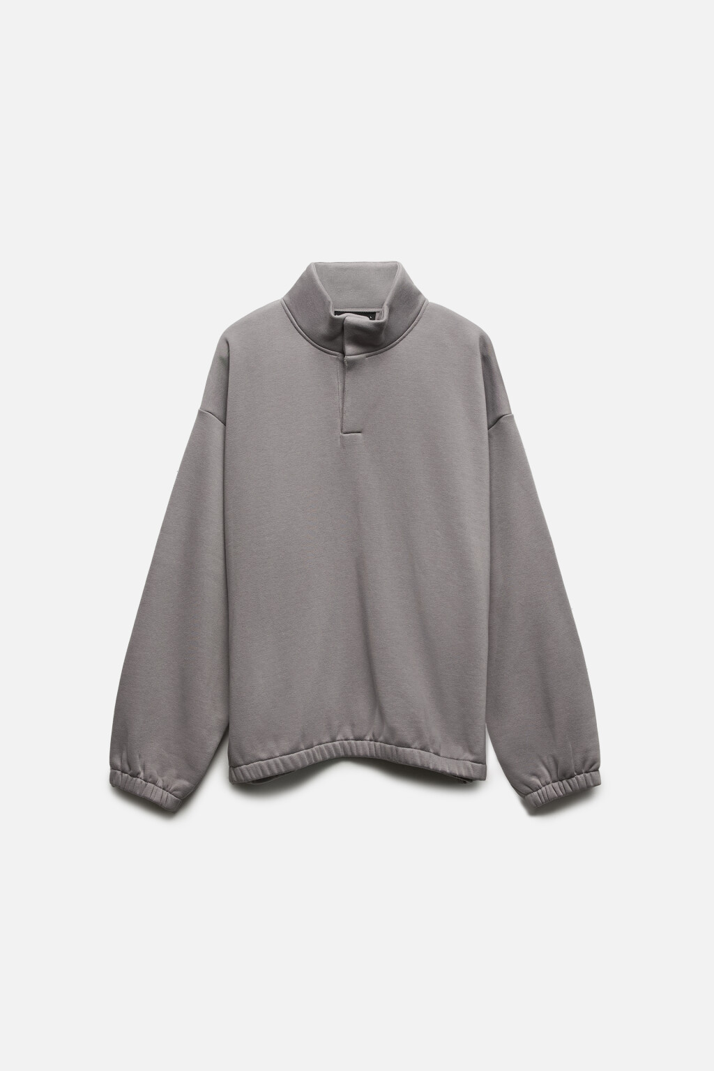 Толстовка утепленная с воротником - цвет серый - 8