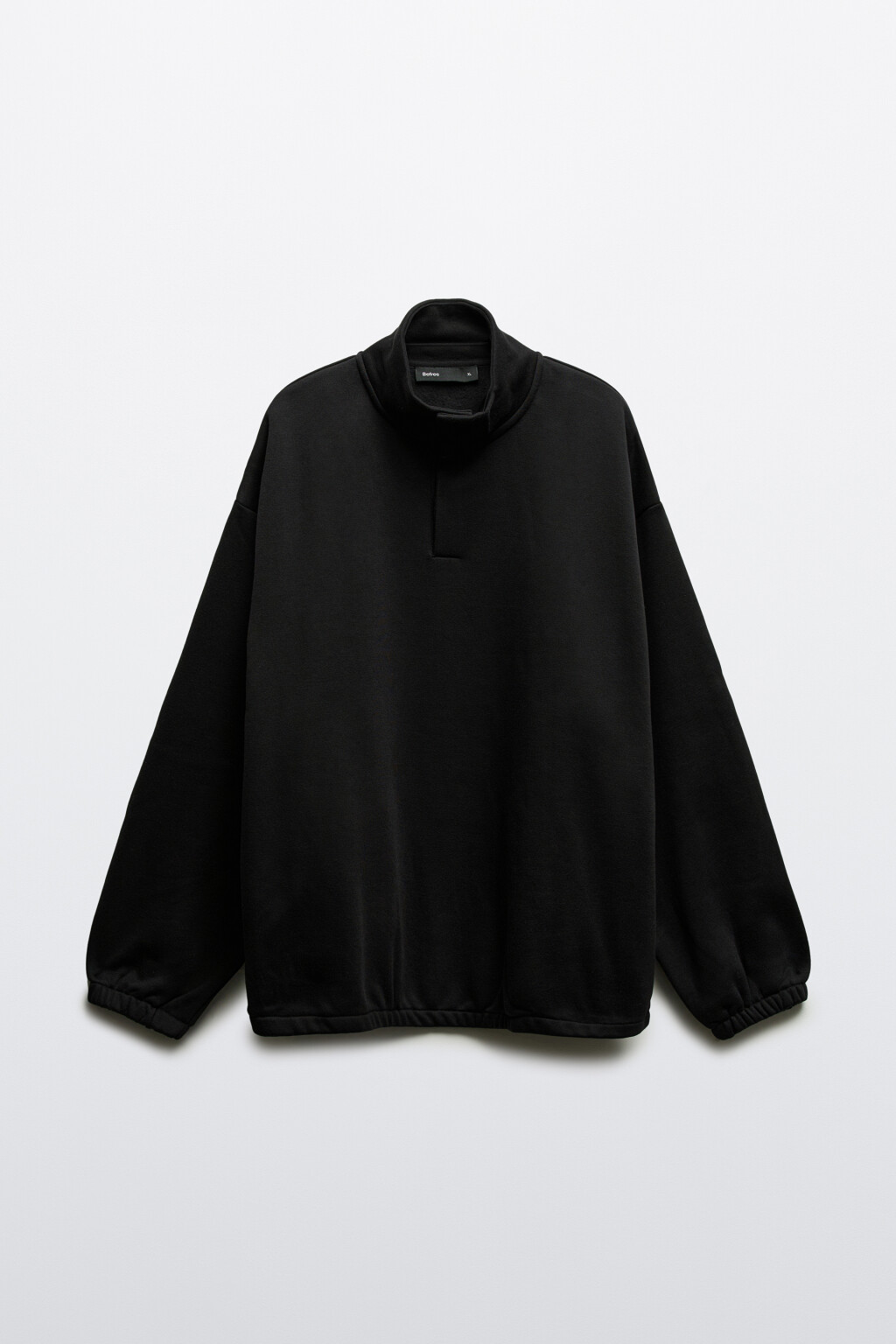 Толстовка утепленная с воротником - цвет черный - 8