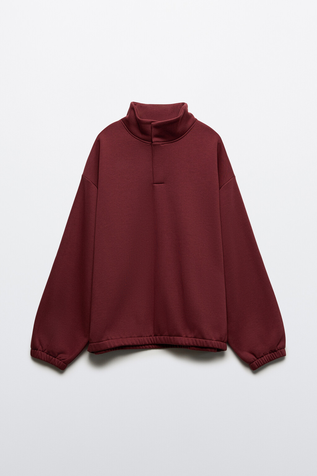 Толстовка утепленная с воротником - цвет красный - 9