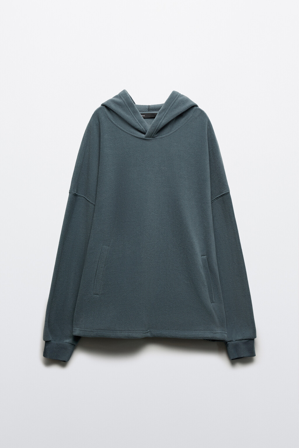 Худи с флисовым утеплителем - цвет серый - 8