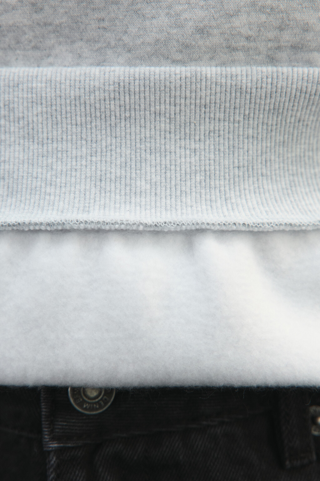 Худи с воротником на молнии и принтом - цвет серый - 7