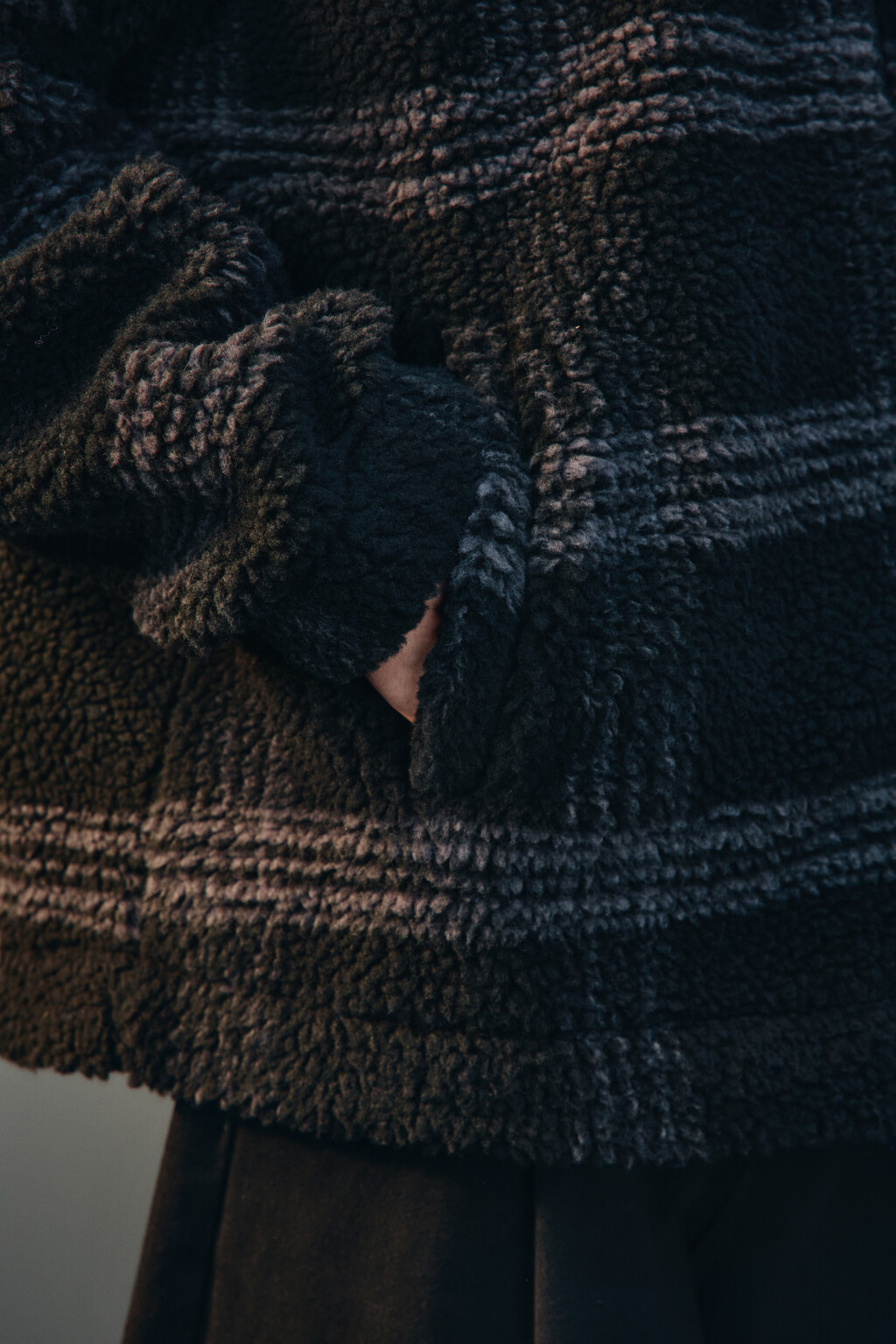 Худи-зипка флисовая с капюшоном - цвет черный - 7