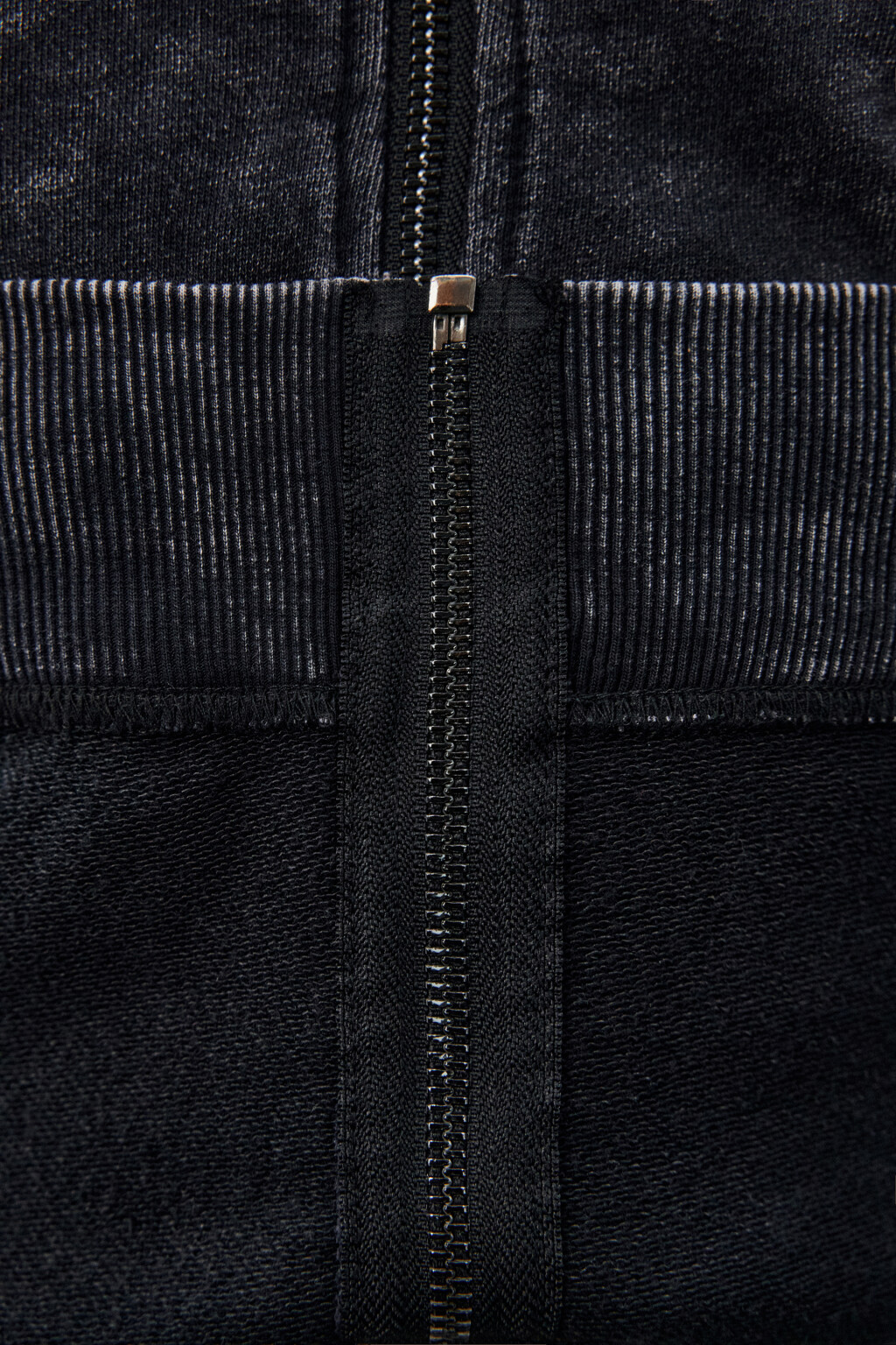 Худи-зипка с вареным эффектом - цвет черный - 8