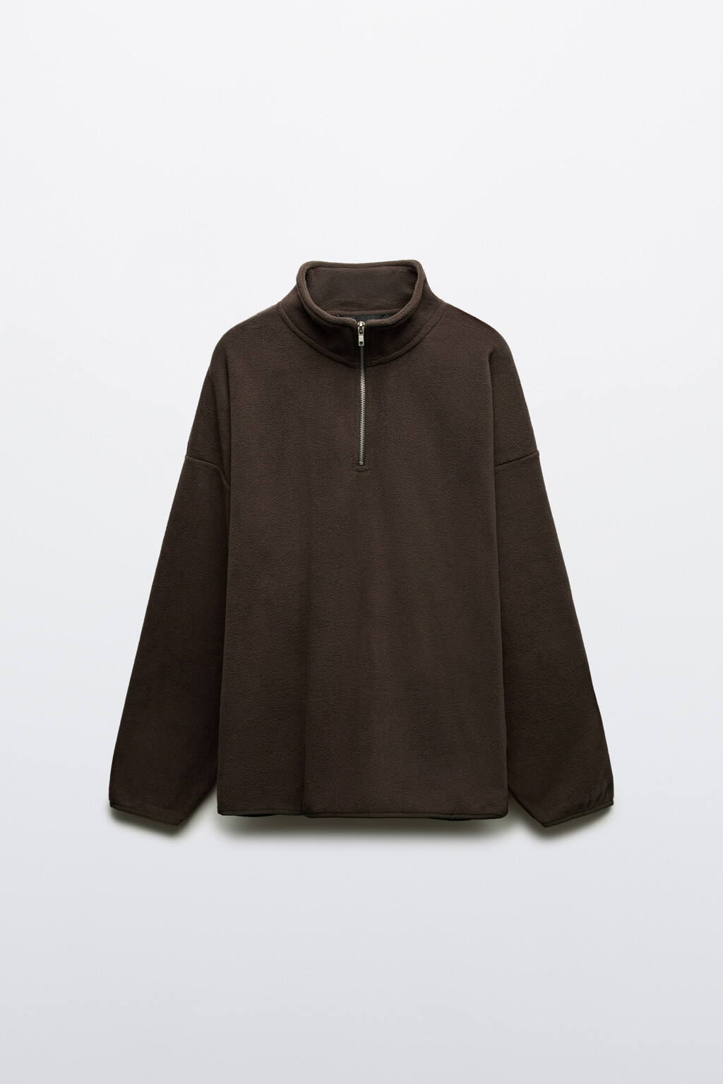 Толстовка флисовая с молнией - цвет коричневый - 9