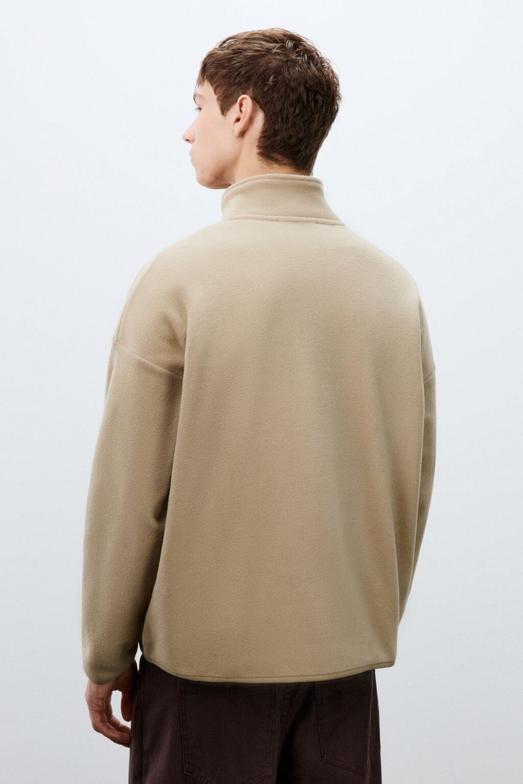 Толстовка флисовая с молнией - цвет бежевый - 3