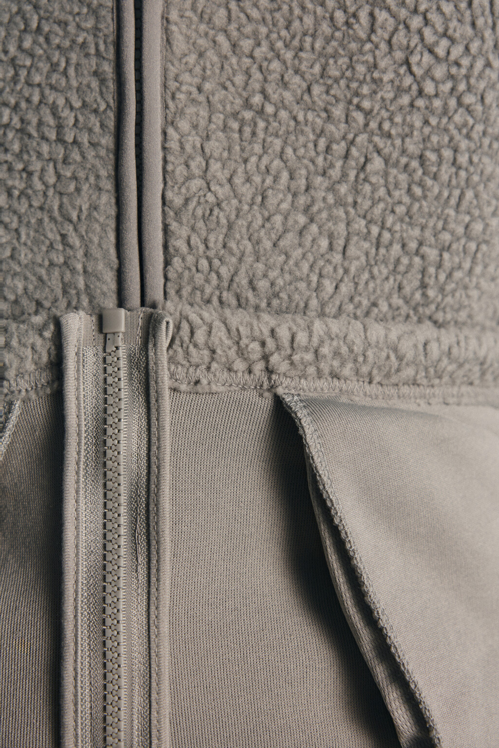 Худи флисовая с капюшоном-балаклавой - цвет серый - 9