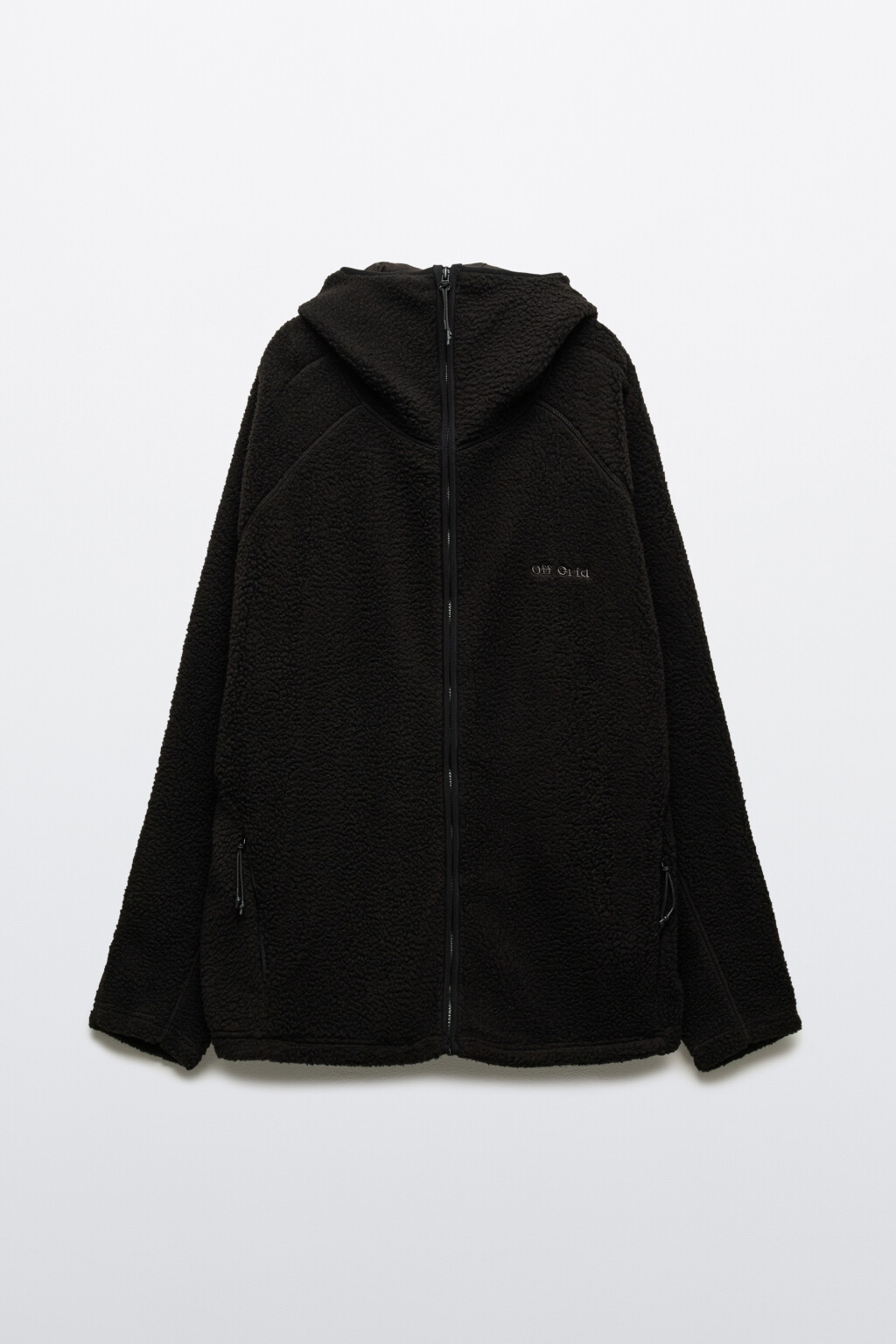 Худи флисовая с капюшоном-балаклавой - цвет черный - 9