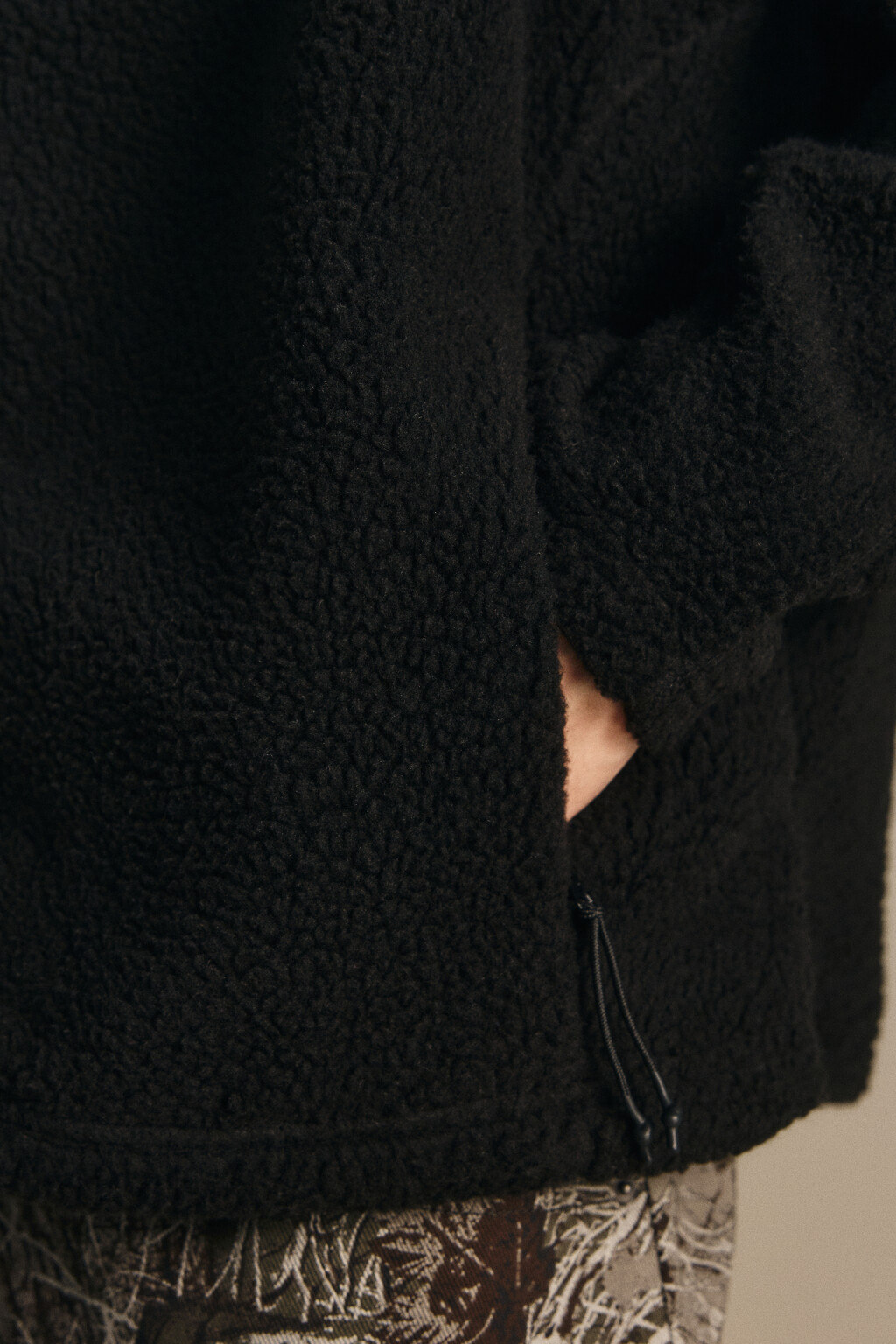 Худи флисовая с капюшоном-балаклавой - цвет черный - 7