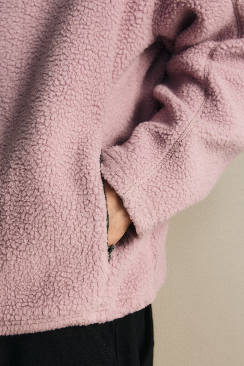 Худи флисовая с капюшоном-балаклавой - цвет розовый - 8