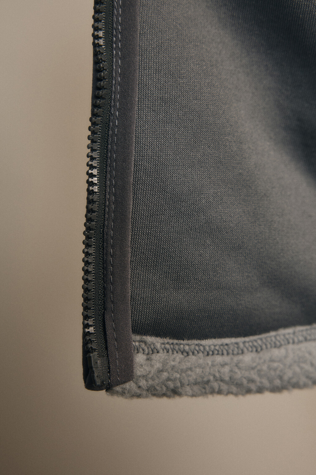 Толстовка флисовая на молнии - цвет серый - 8