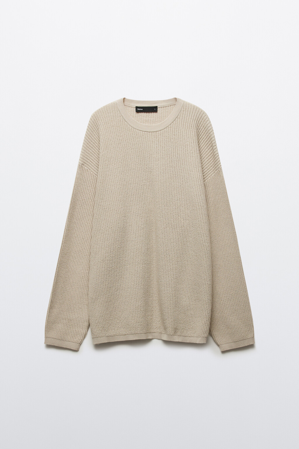 Джемпер вязаный хлопковый - цвет молочный - 8