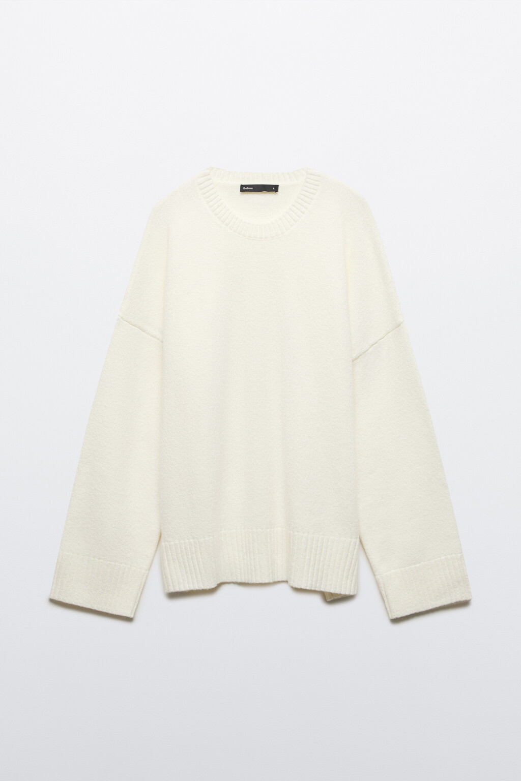 Джемпер вязаный базовый - цвет белый - 8