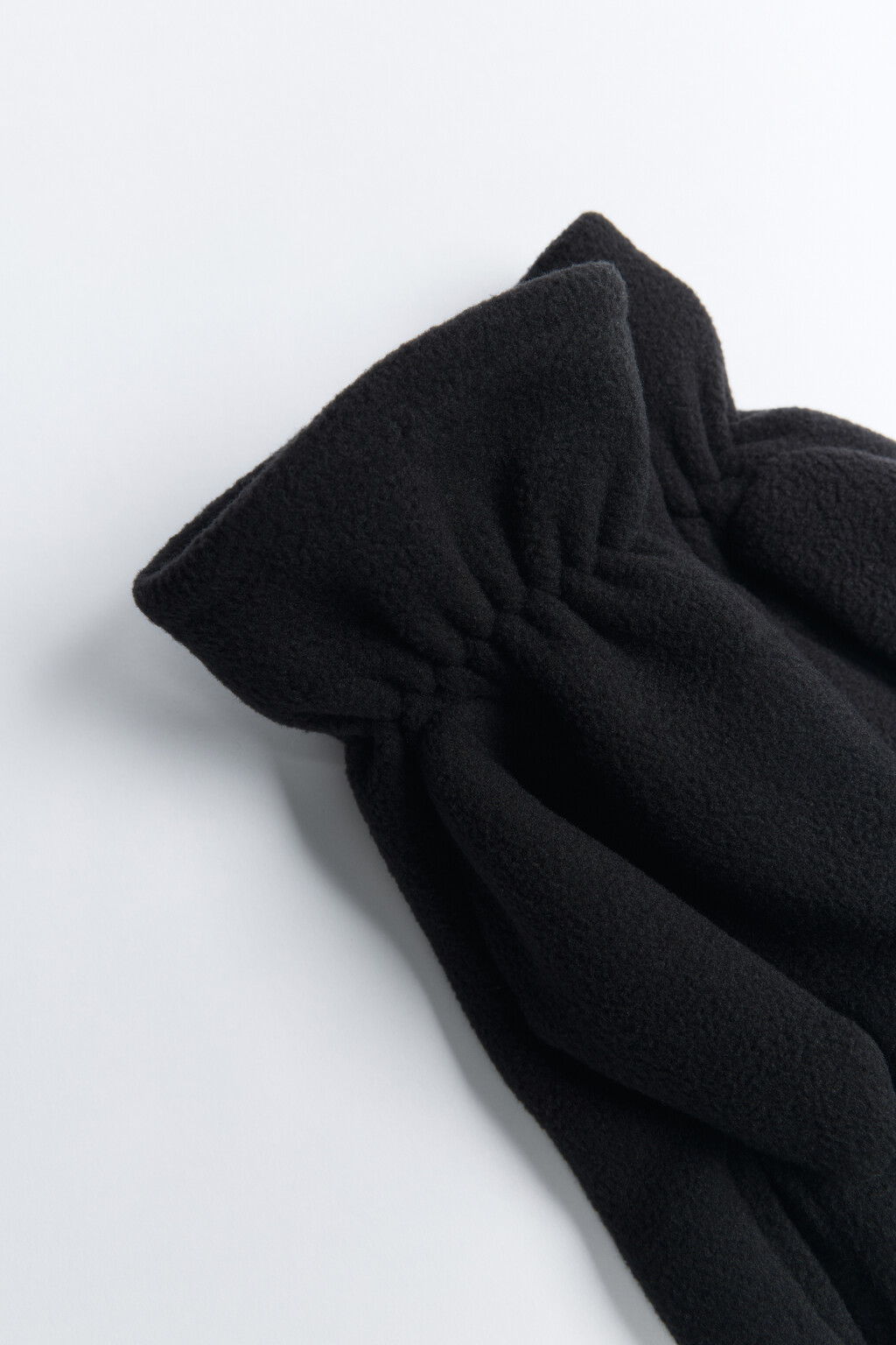 Перчатки теплые флисовые - цвет черный - 5
