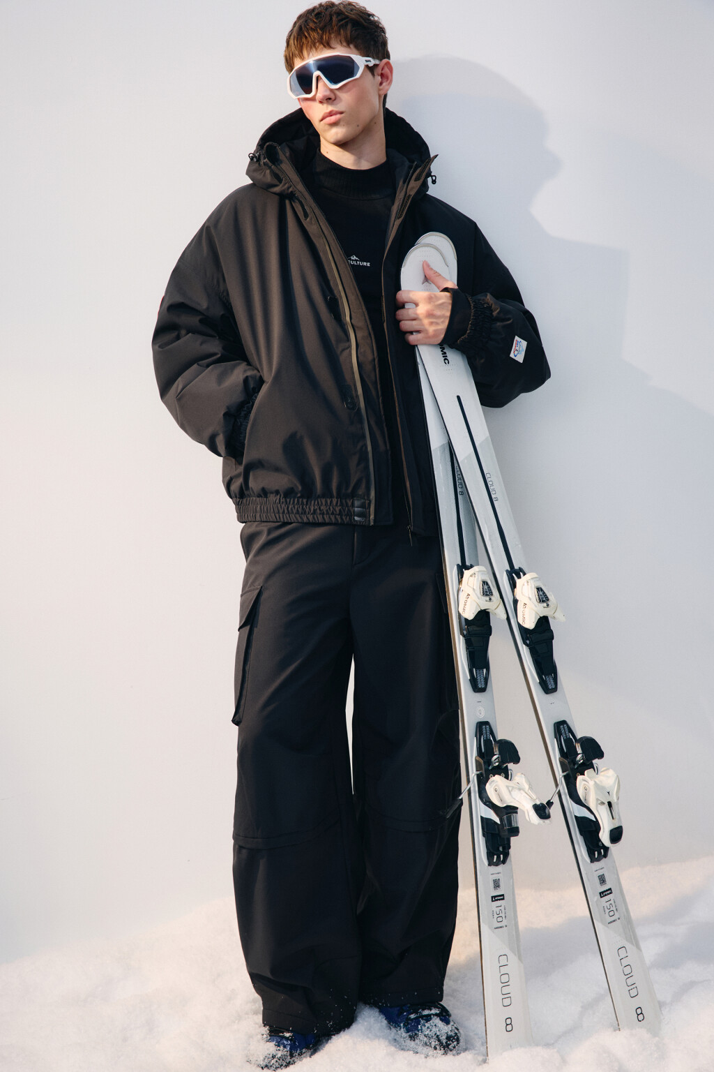 Куртка непромокаемая с нашивками - цвет черный - 2