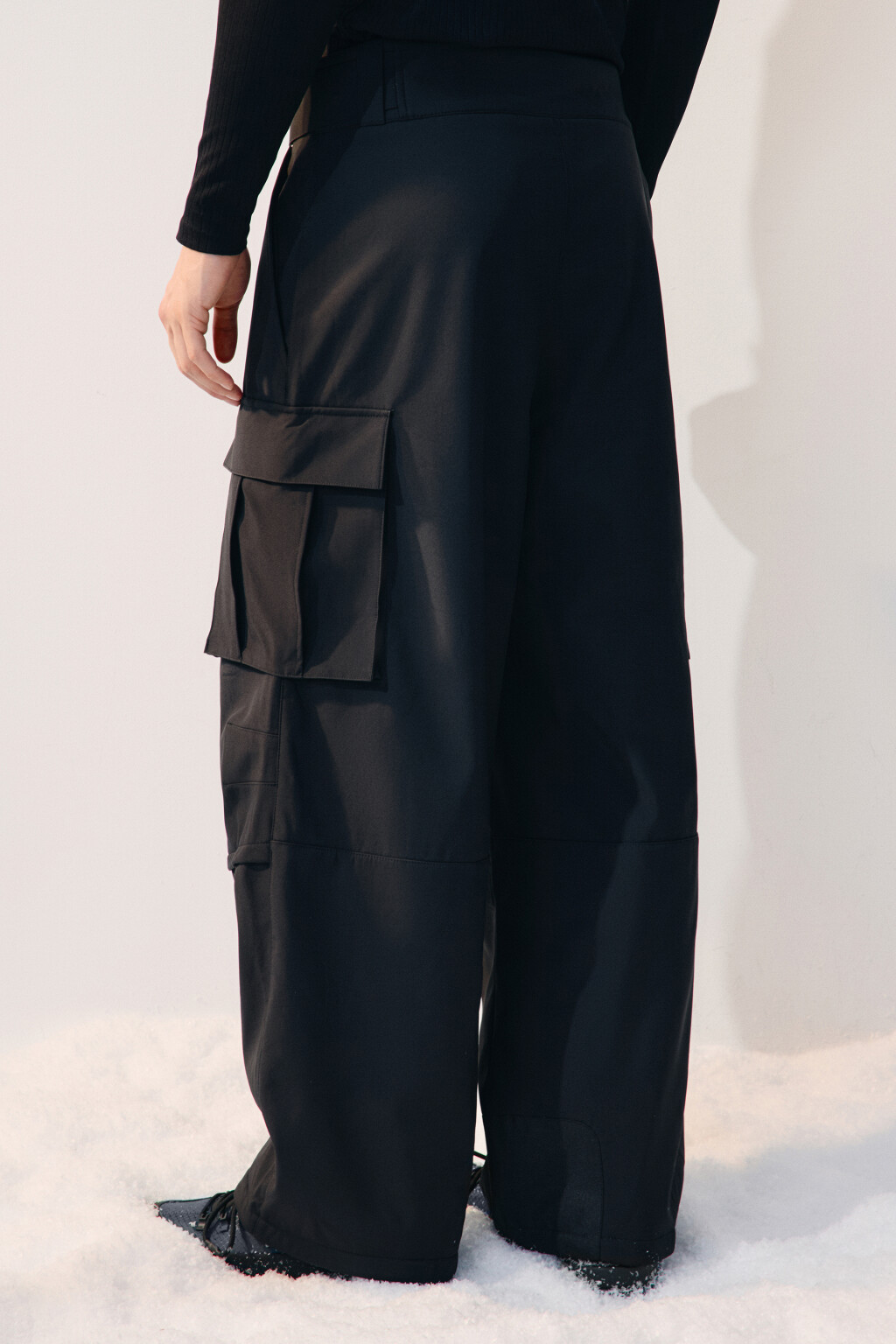 Брюки-карго горнолыжные непромокаемые - цвет черный - 4