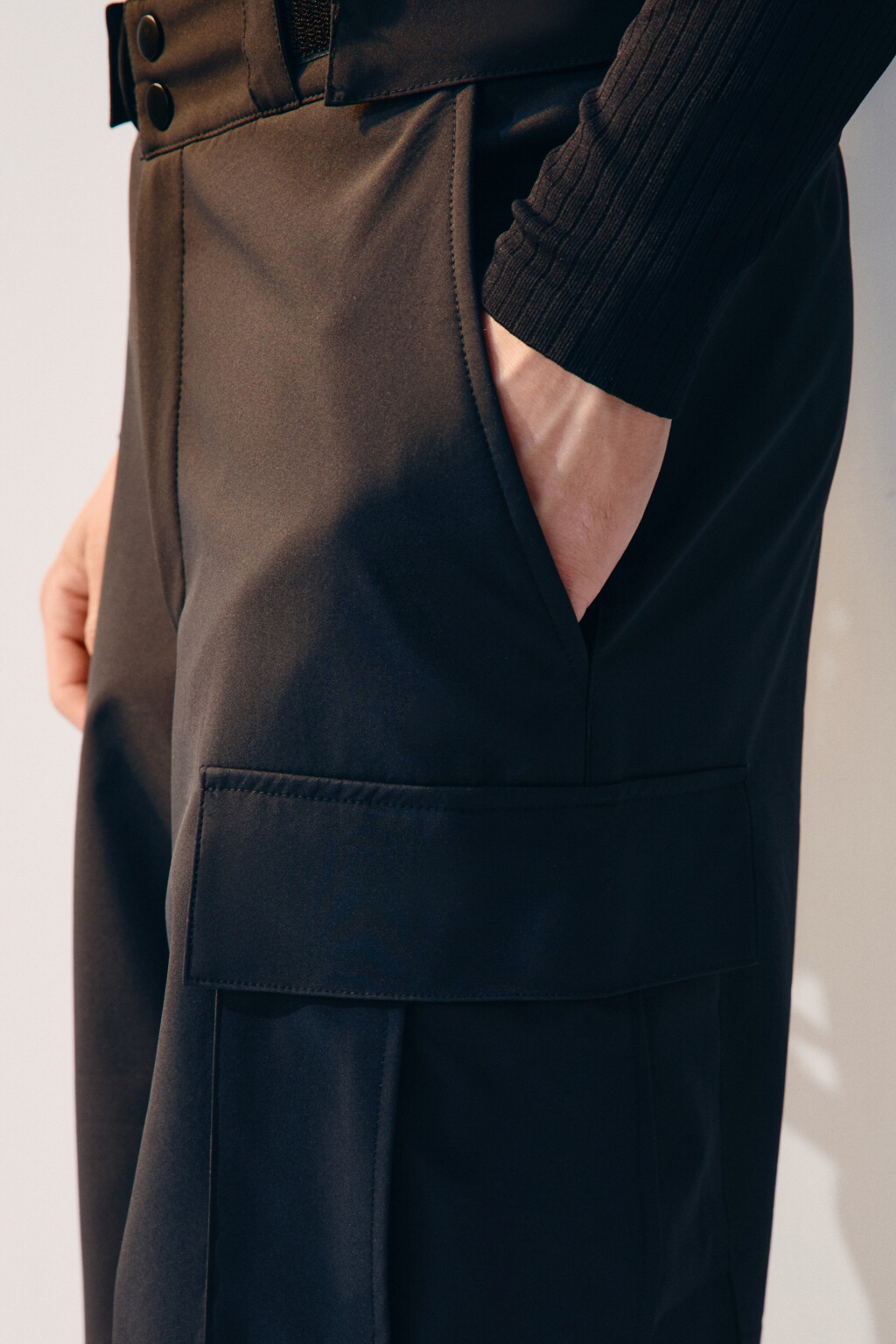 Брюки-карго горнолыжные непромокаемые - цвет черный - 7