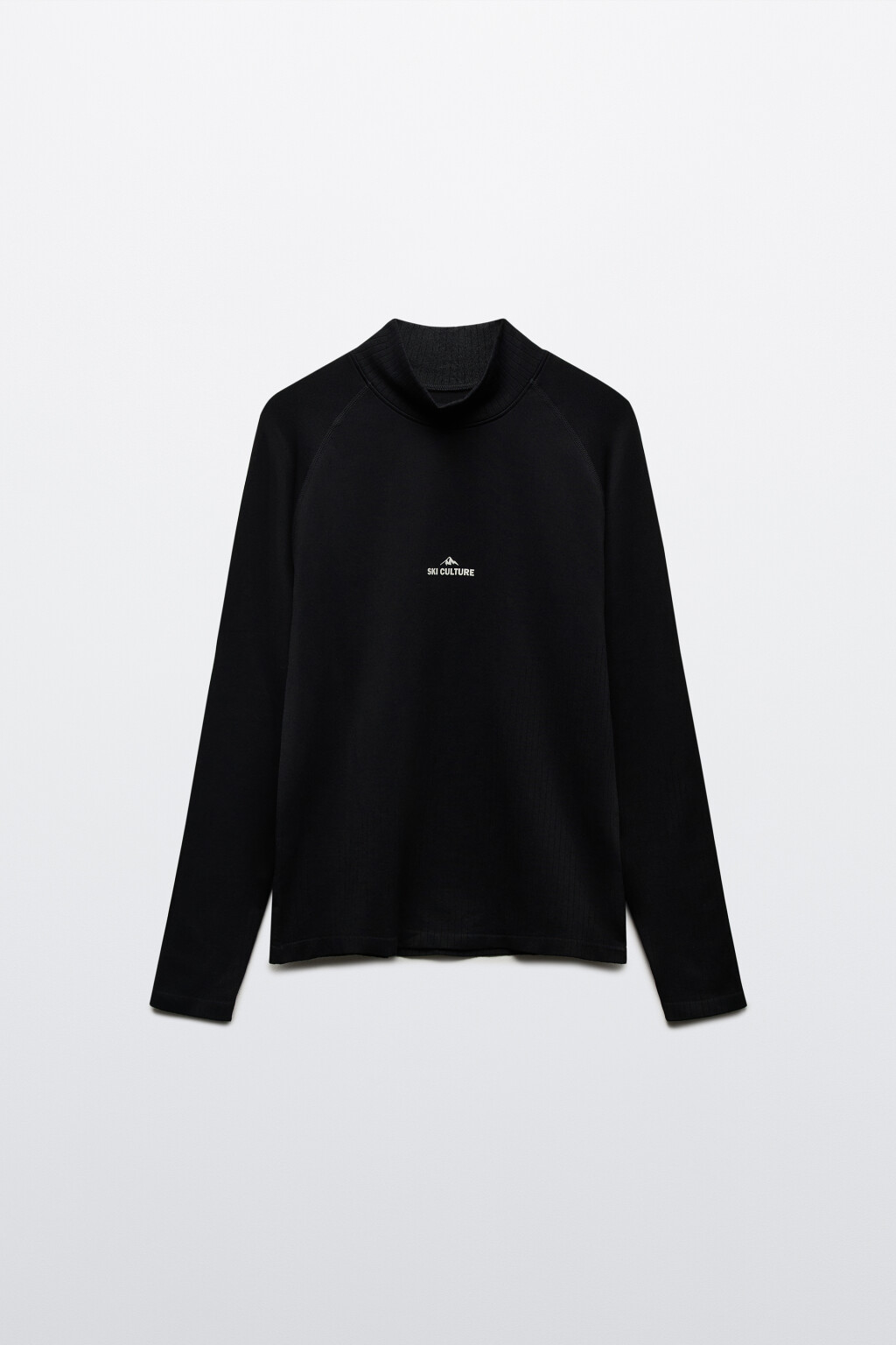 Водолазка спортивная с надписью - цвет черный - 7