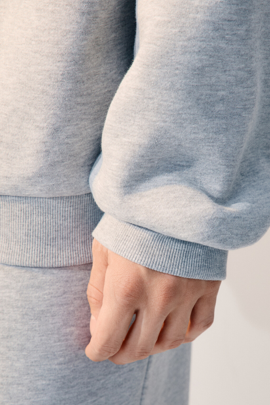 Худи с капюшоном и принтом - цвет серый - 6