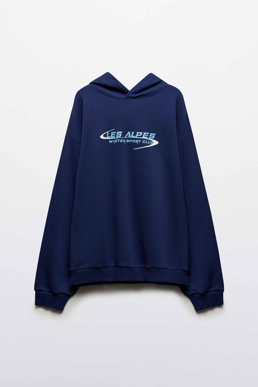 Худи с капюшоном и принтом - цвет синий - 9