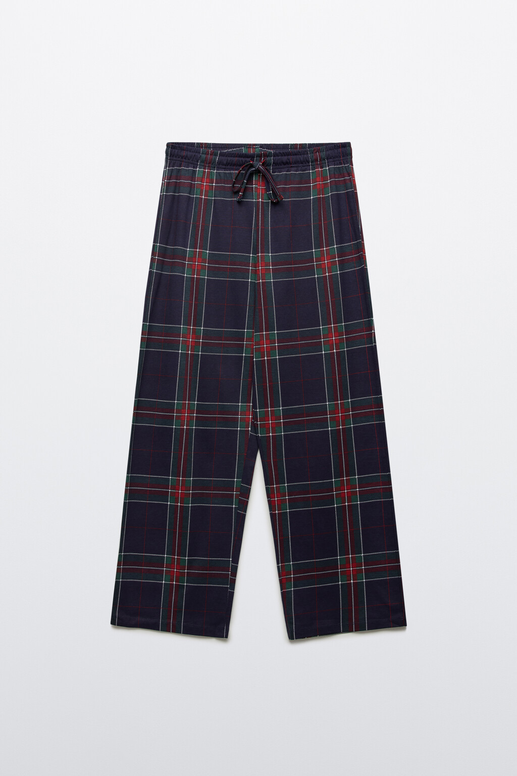 Брюки пижамные в клетку - цвет синий - 8