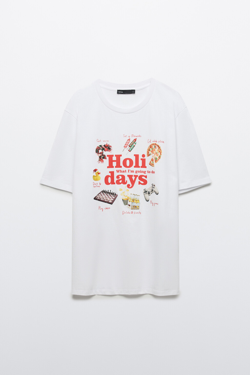 Футболка пижамная с новогодним принтом - цвет мультиколор - 8