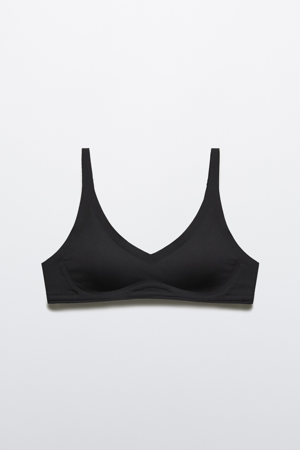 Бюстгальтер базовый на косточках - цвет черный - 5