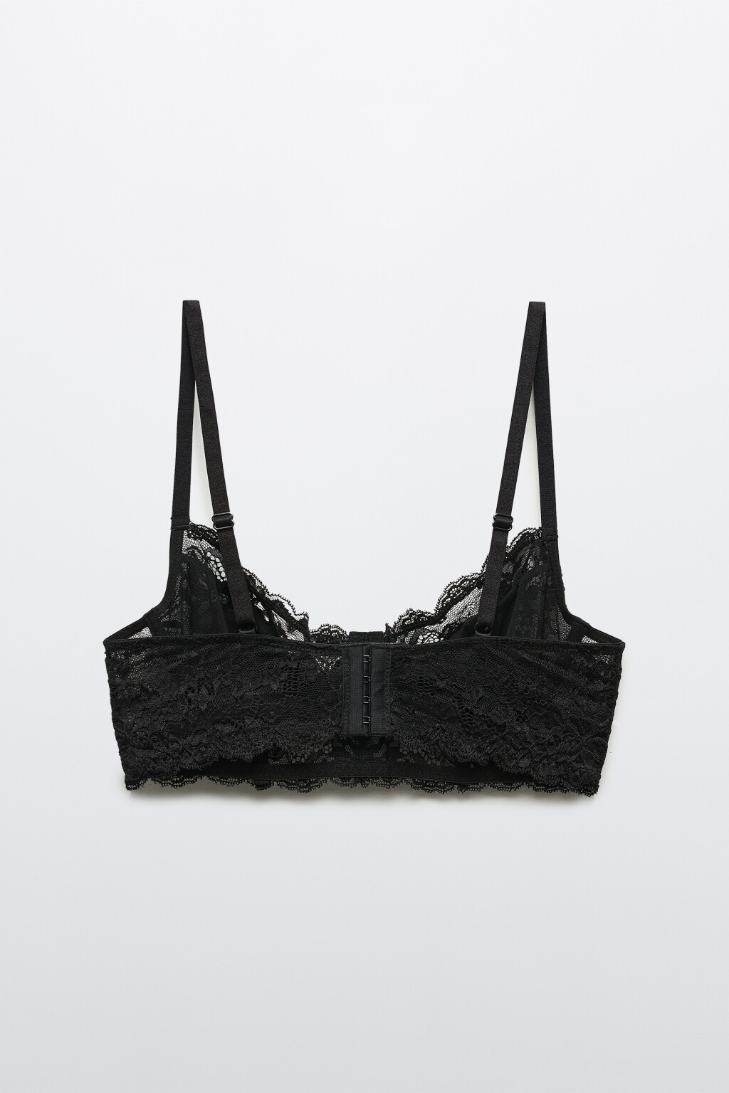 Бюстгальтер-бра из кружева - цвет черный - 6