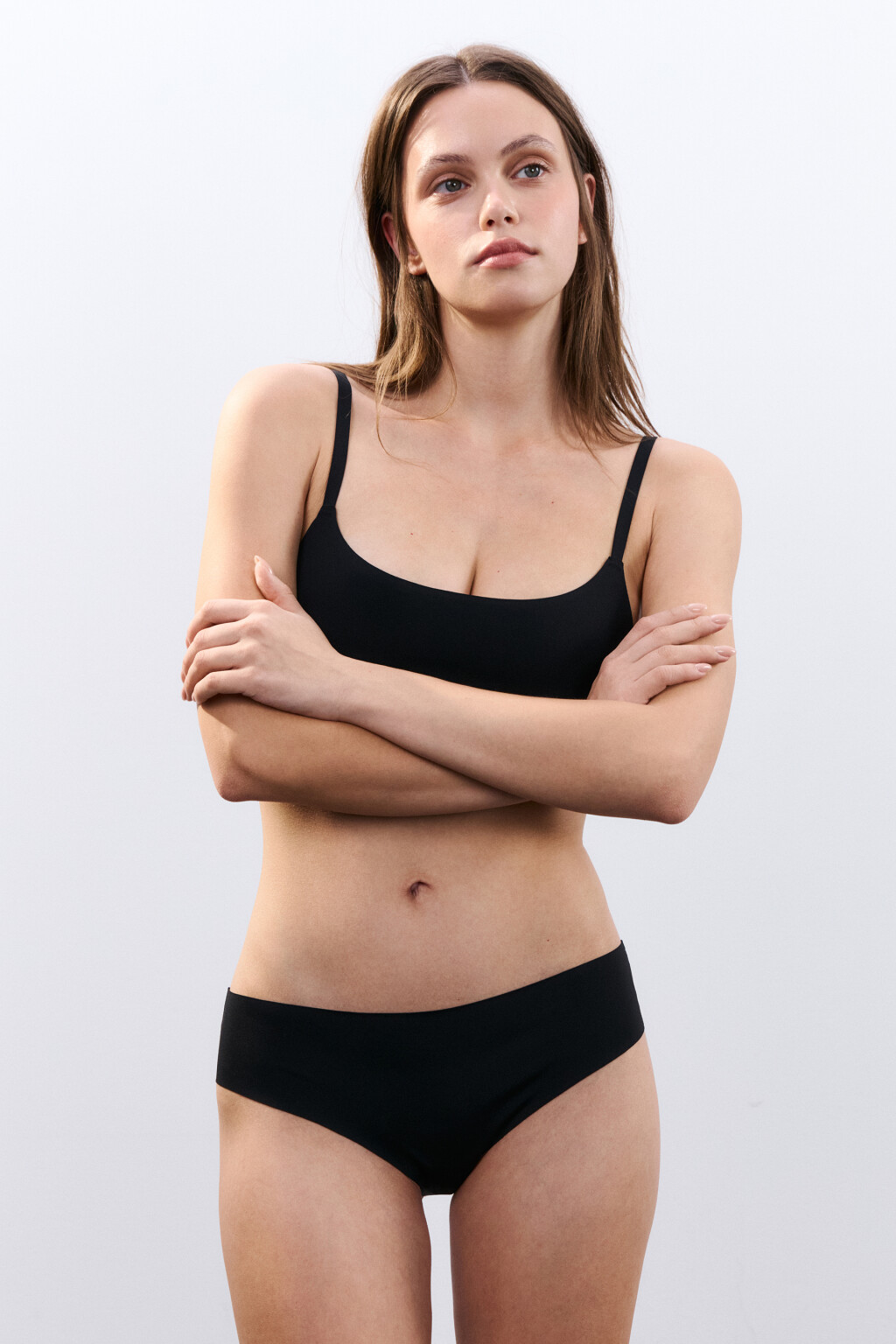 Трусы-слипы бесшовные - цвет черный - 4