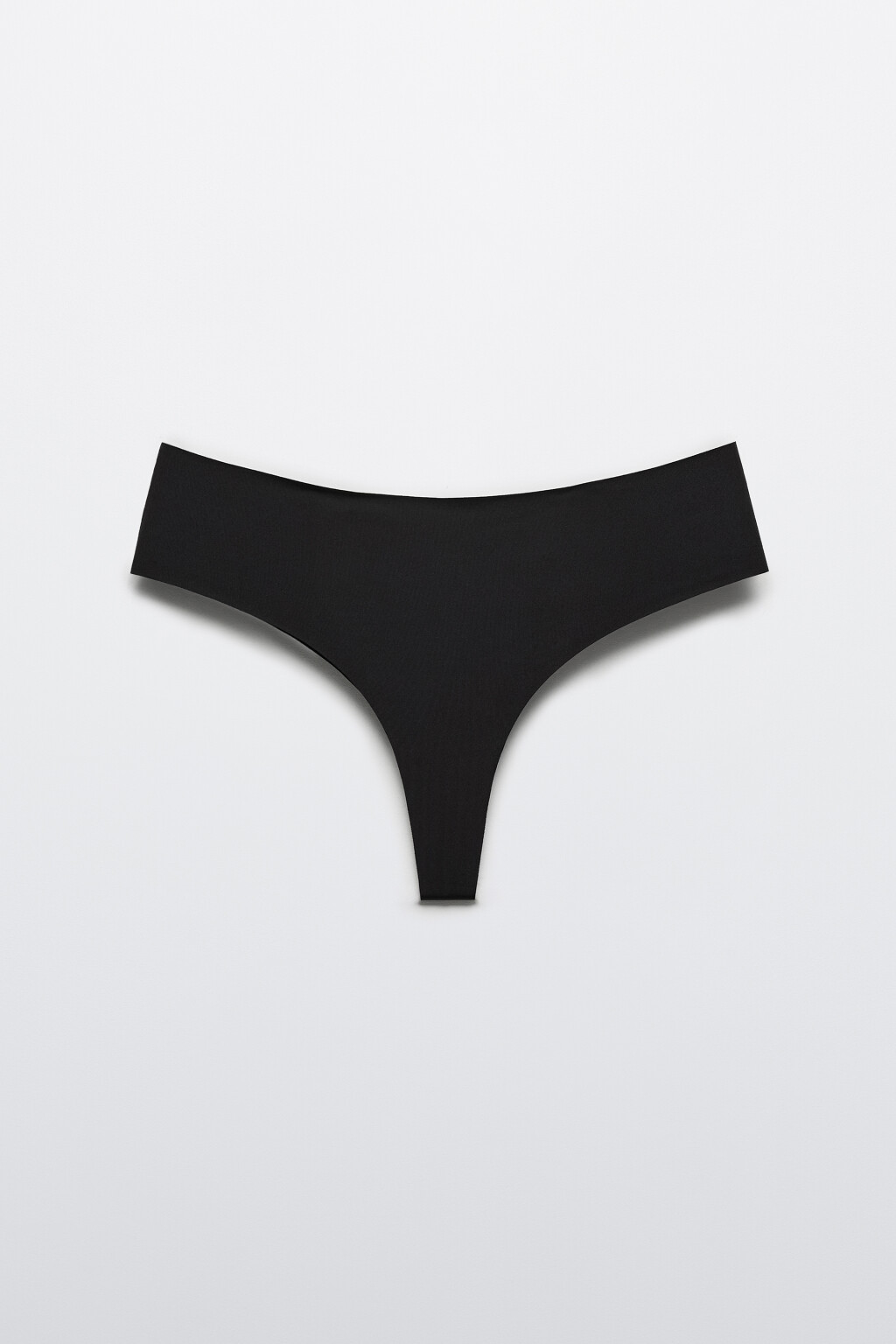Трусы-танга бесшовные - цвет черный - 5