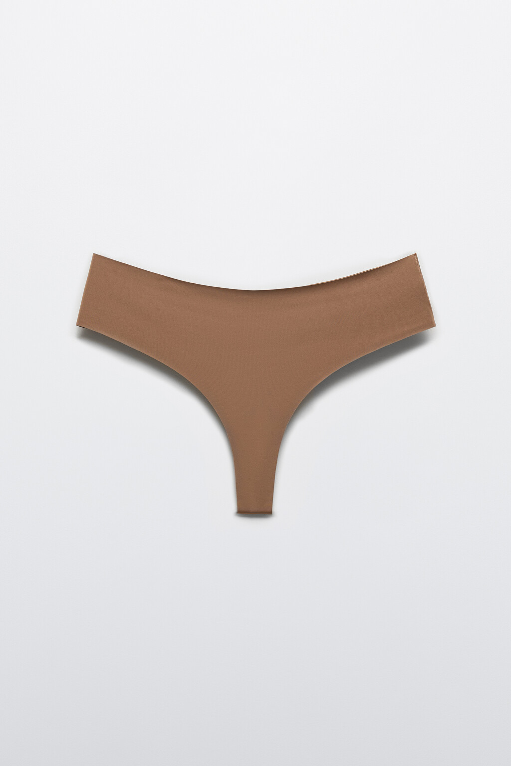 Трусы-танга бесшовные - цвет коричневый - 5