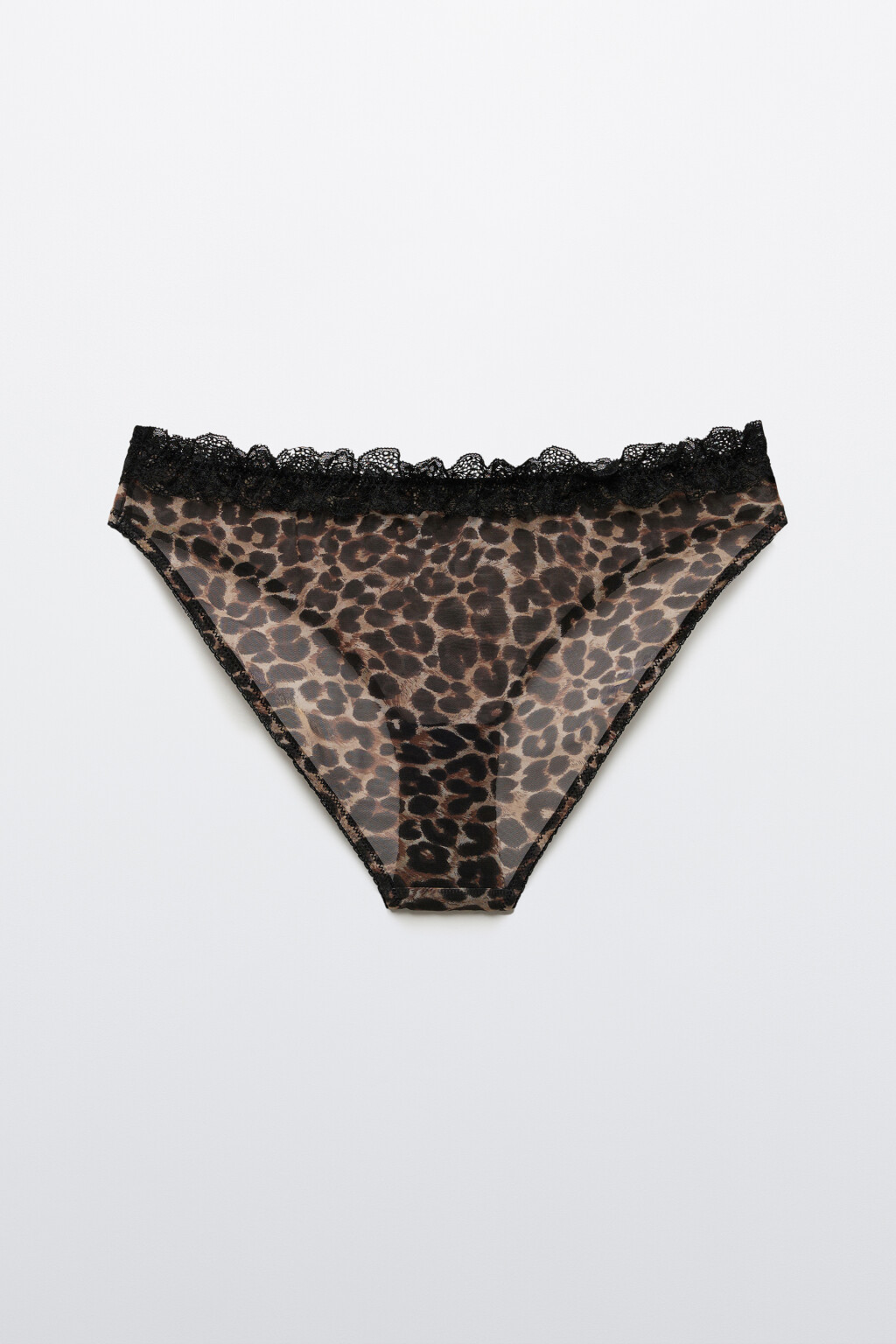 Трусы-слипы с кружевом и принтом - цвет мультиколор - 5