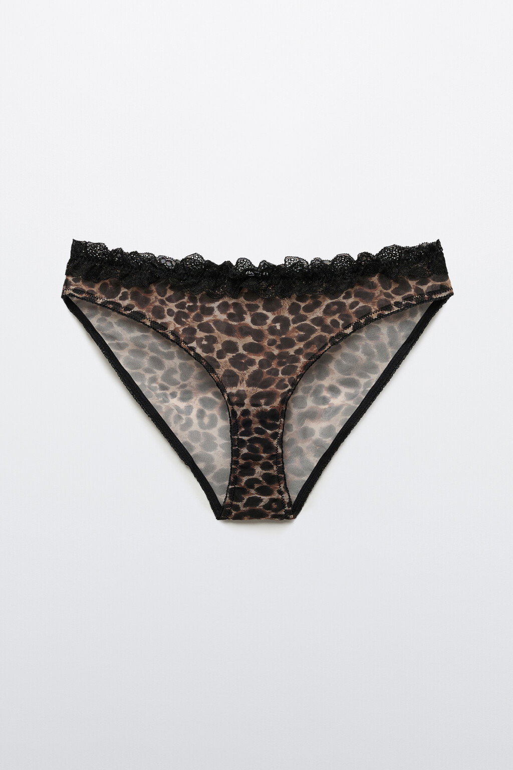 Трусы-слипы с кружевом и принтом - цвет мультиколор - 6