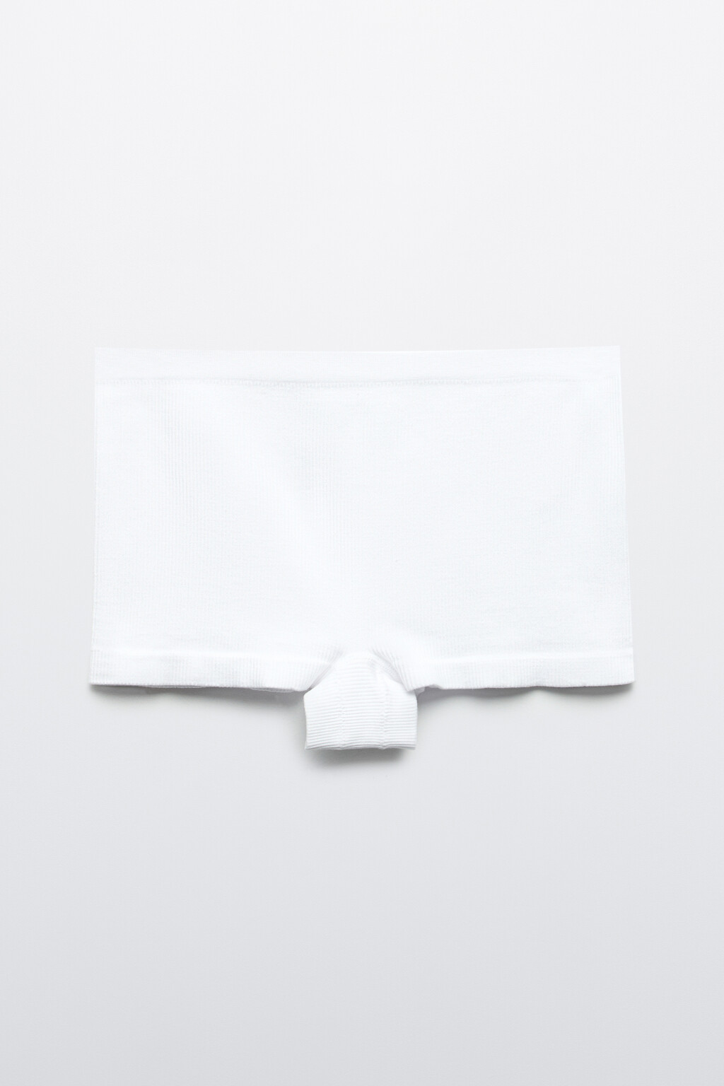 Трусы-боксеры бесшовные в рубчик - цвет белый - 5