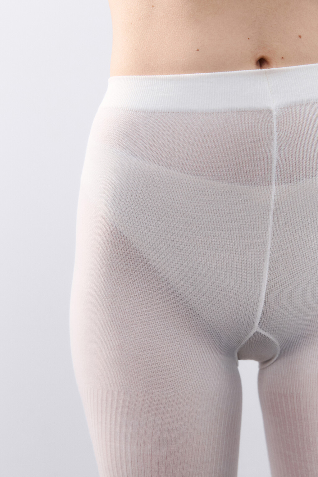 Колготки плотные 160 den - цвет ванильный - 3