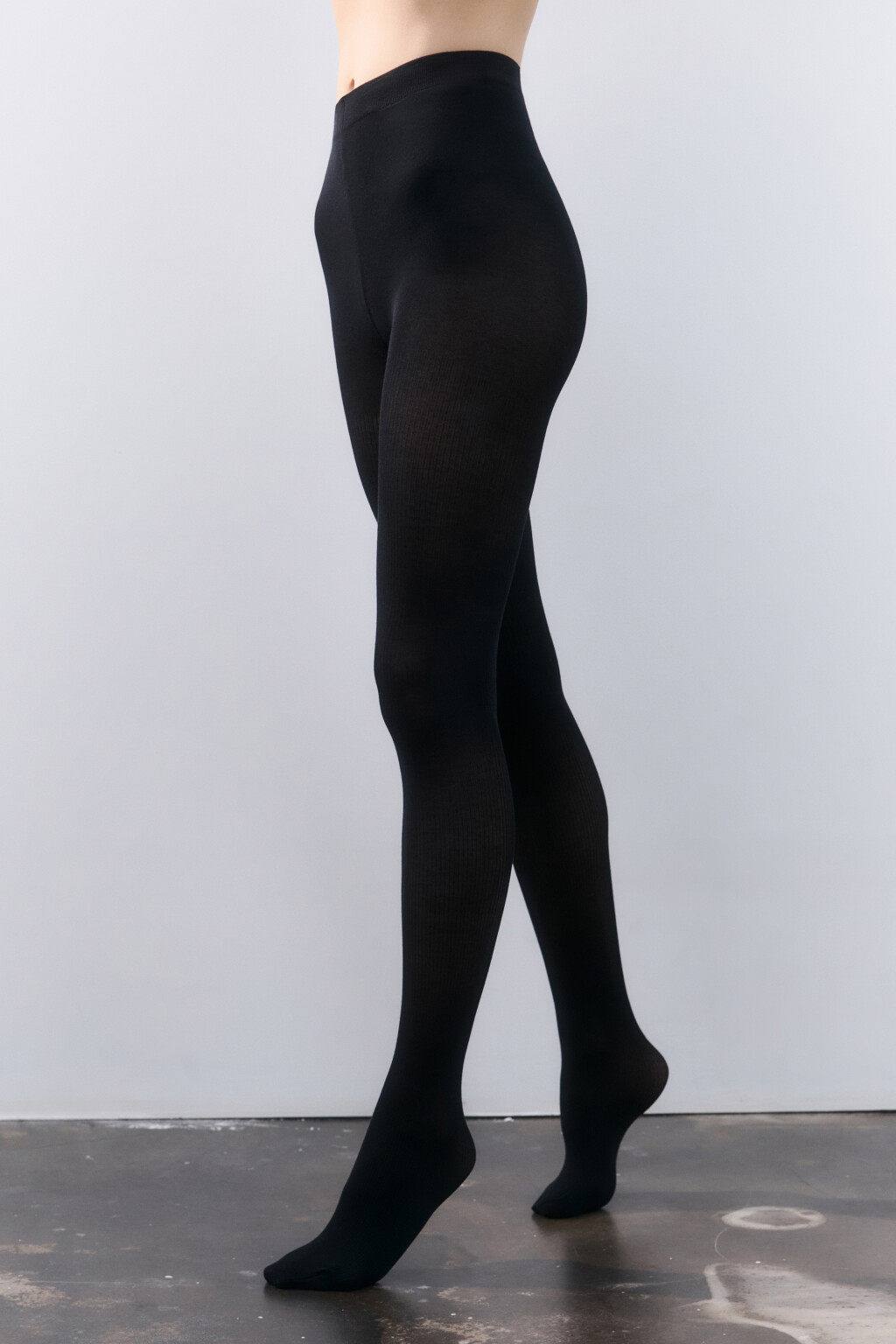 Колготки плотные 160 den - цвет черный - 1
