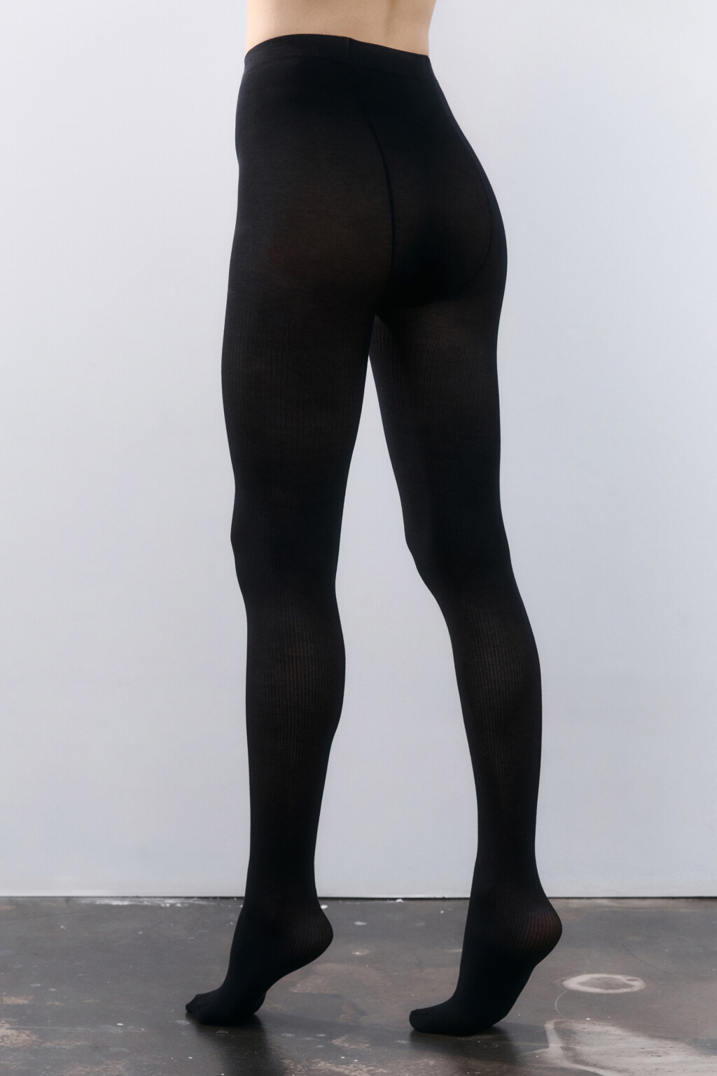 Колготки плотные 160 den - цвет черный - 2