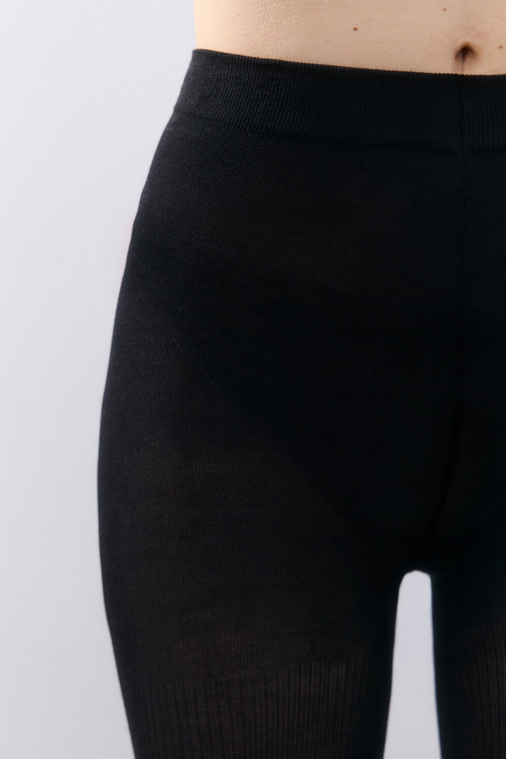 Колготки плотные 160 den - цвет черный - 3