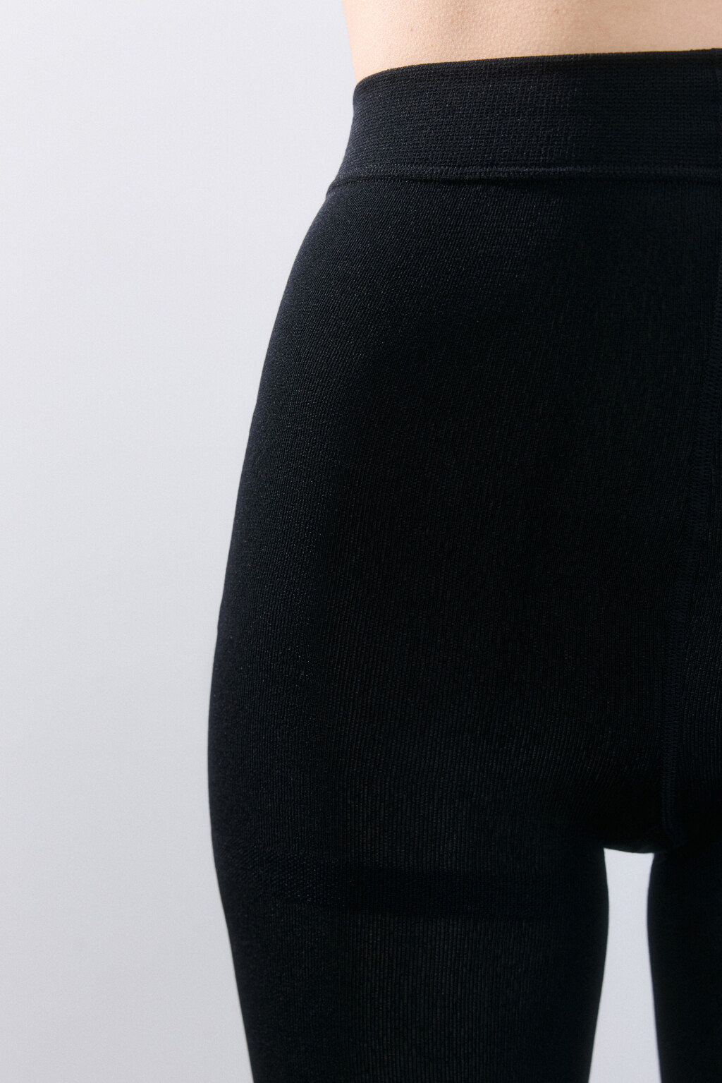 Колготки плотные 160 den - цвет черный - 3