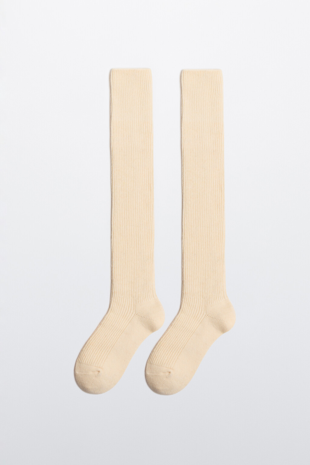 Гольфы с кашемиром и шерстью - цвет ванильный - 2