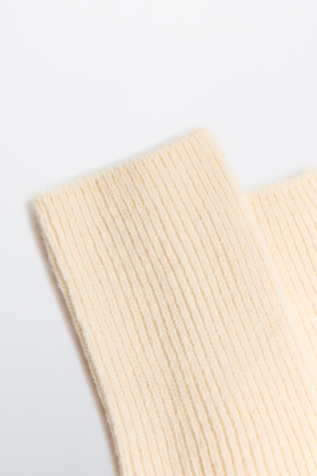 Гольфы с кашемиром и шерстью - цвет ванильный - 3