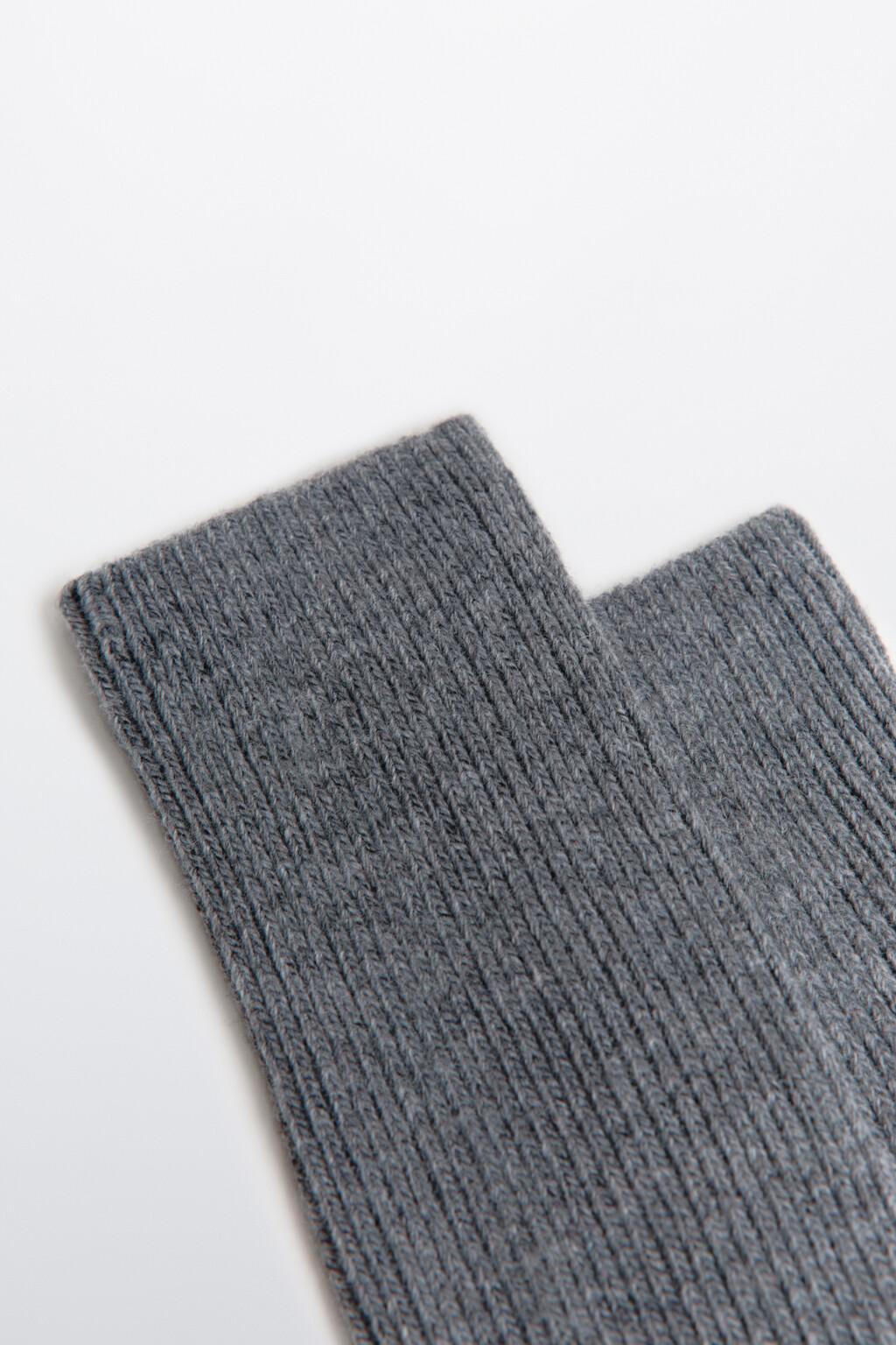 Гольфы с кашемиром и шерстью - цвет серый - 3
