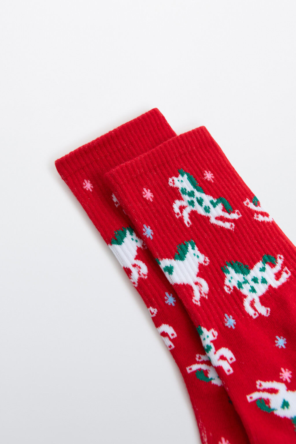 Носки с новогодним принтом - цвет мультиколор - 2