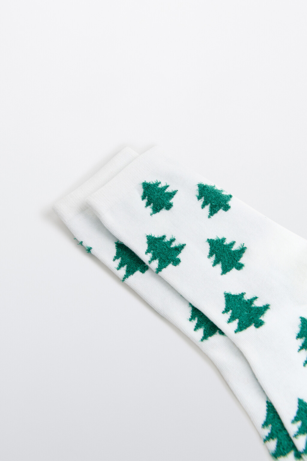 Носки с новогодним принтом - цвет ванильный - 2