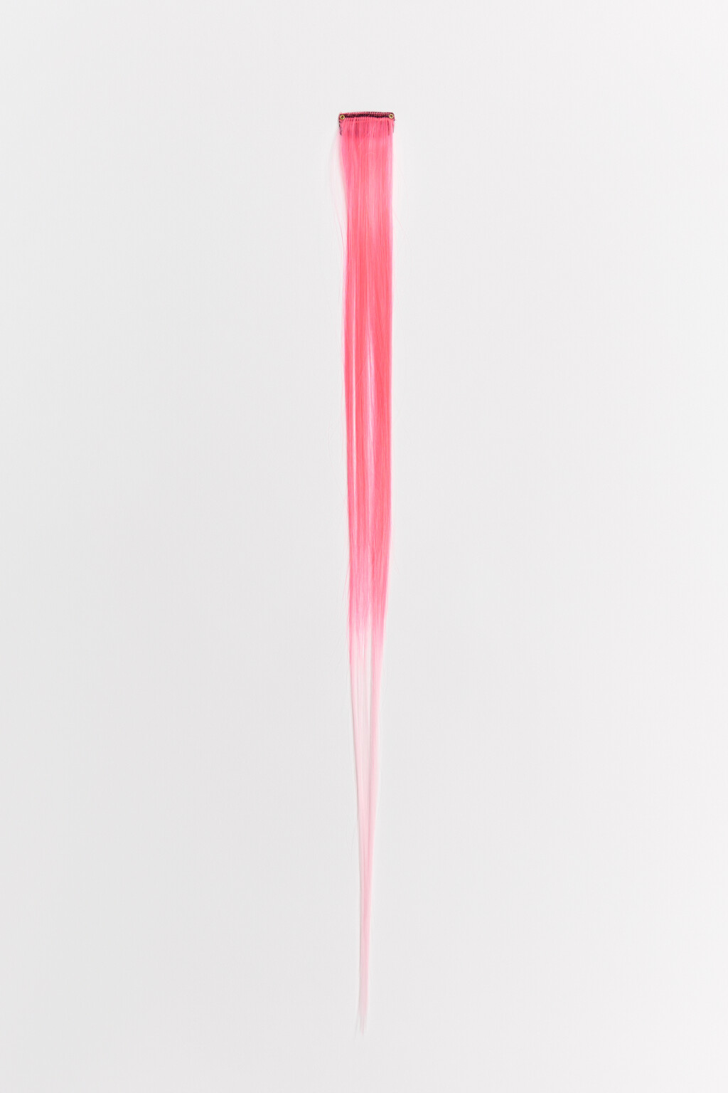 Заколка с цветной прядью волос - цвет белый - 1