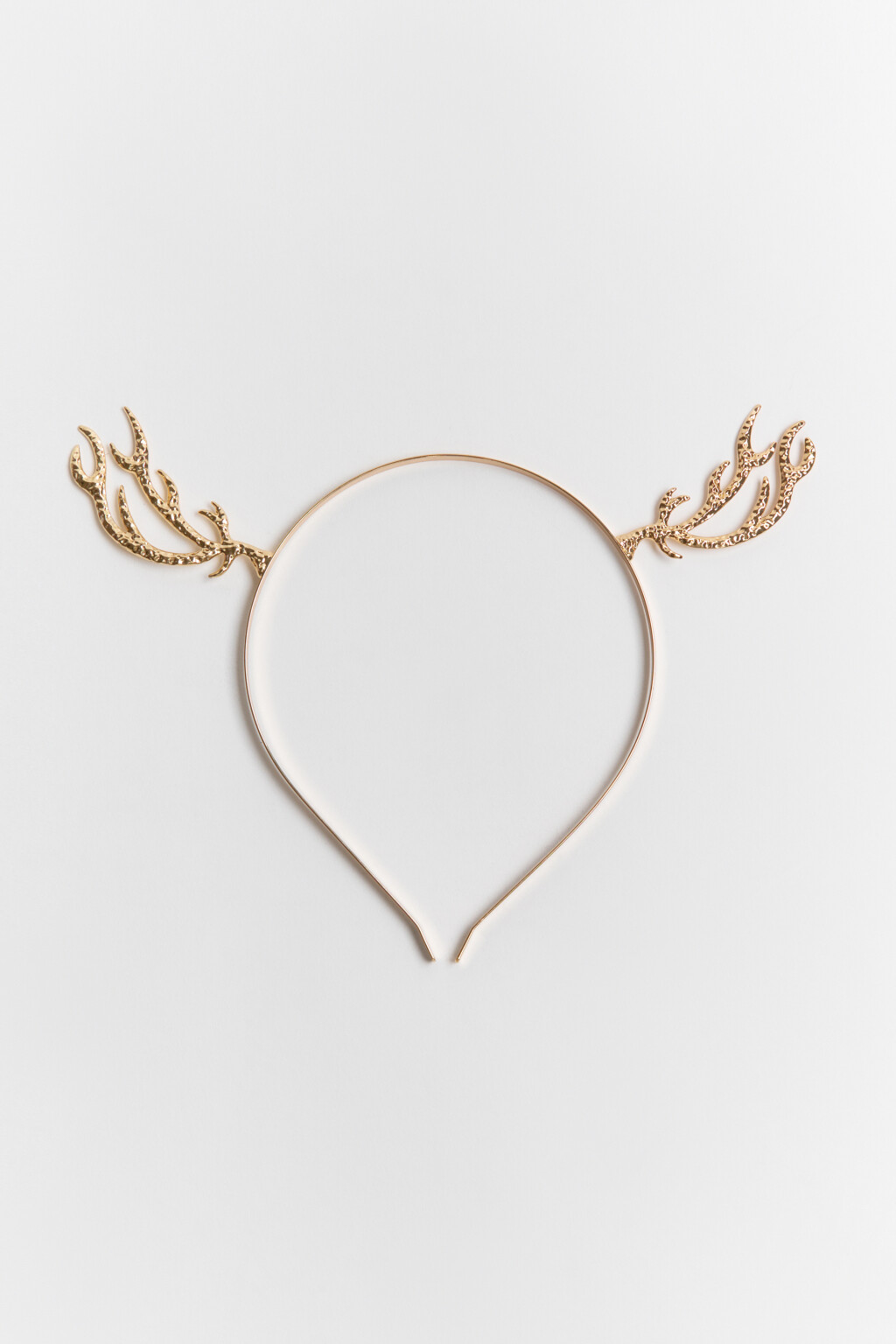 Ободок с оленьими рожками - цвет желтый - 1