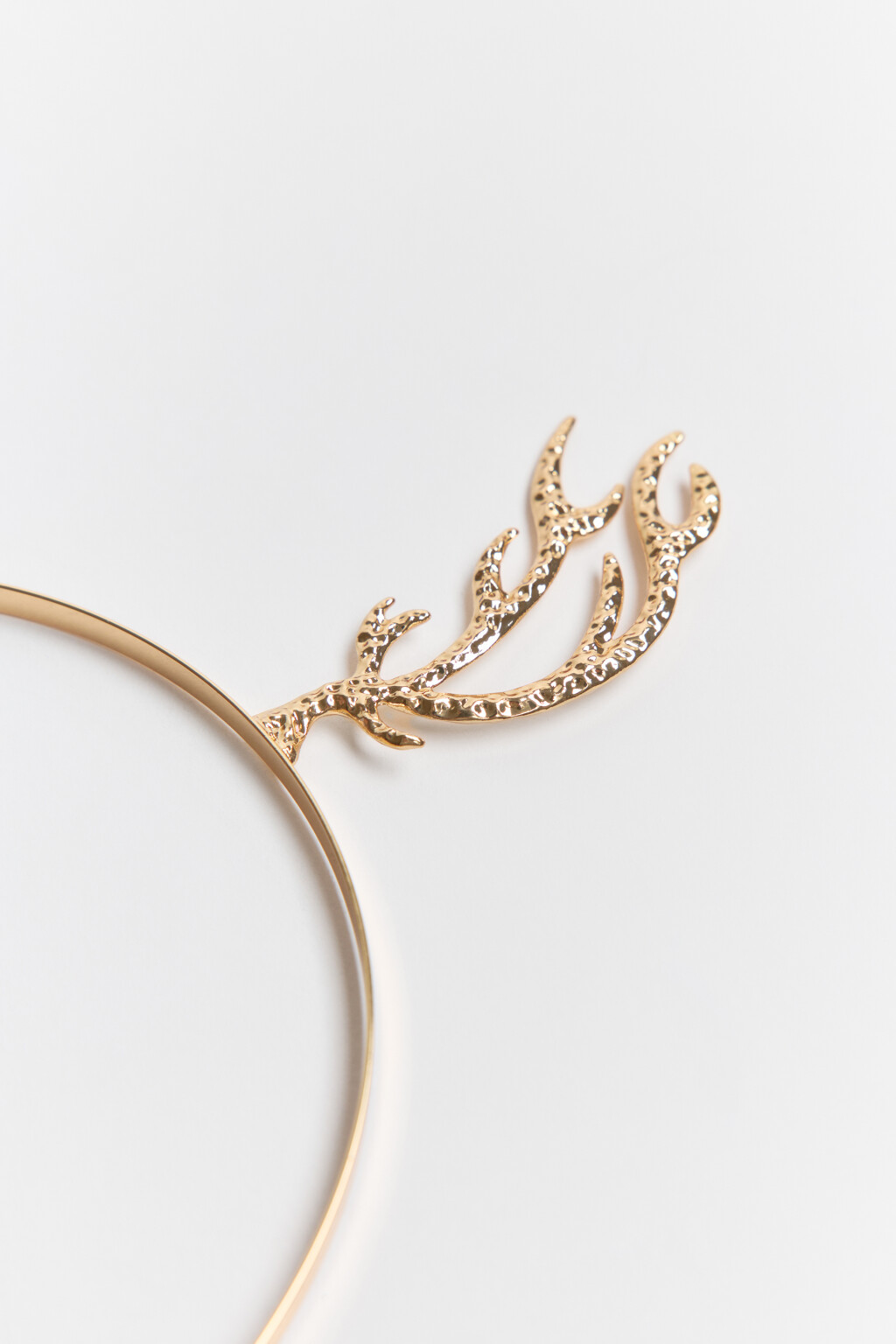 Ободок с оленьими рожками - цвет желтый - 2