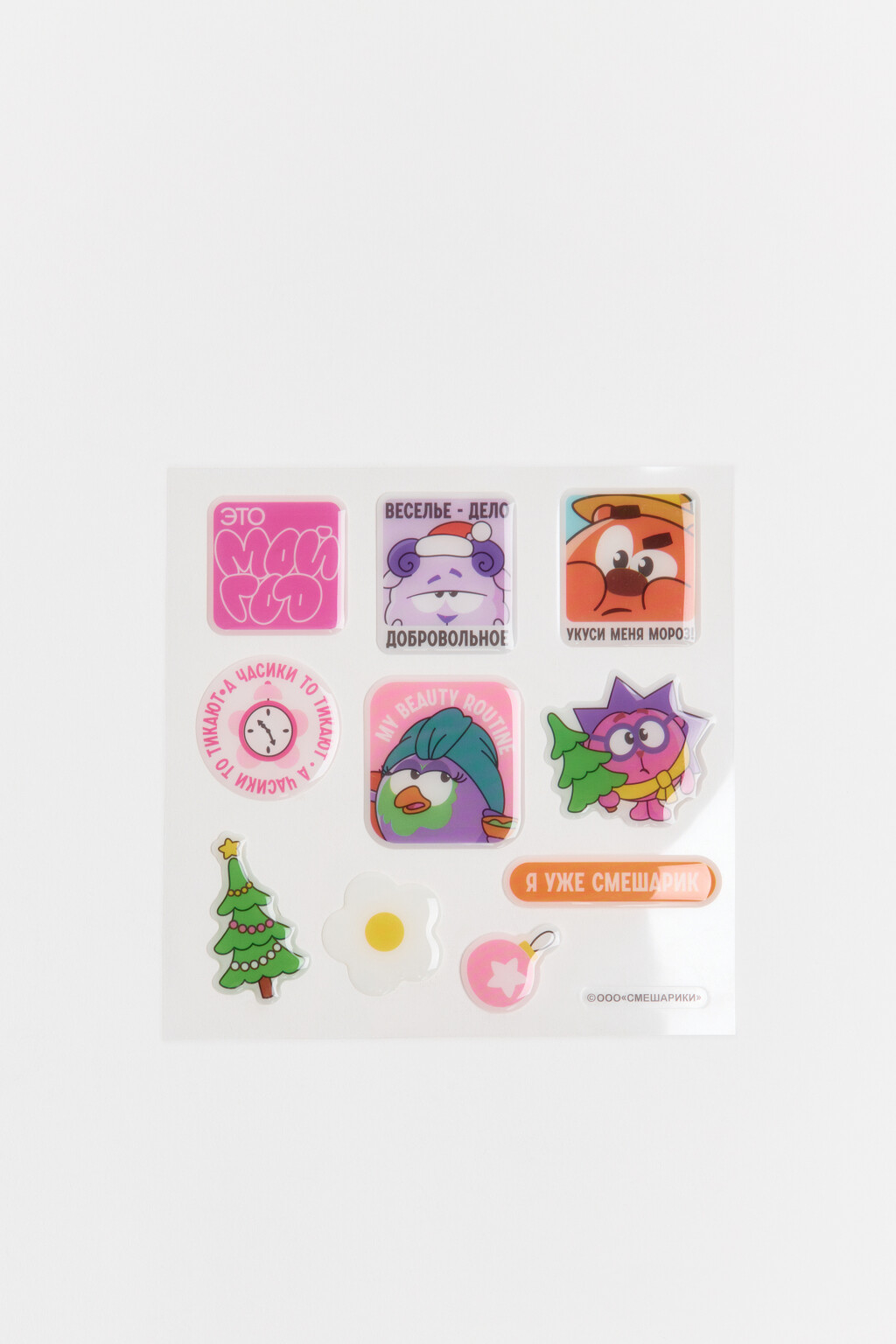 Набор наклеек-стикеров - цвет черный - 1