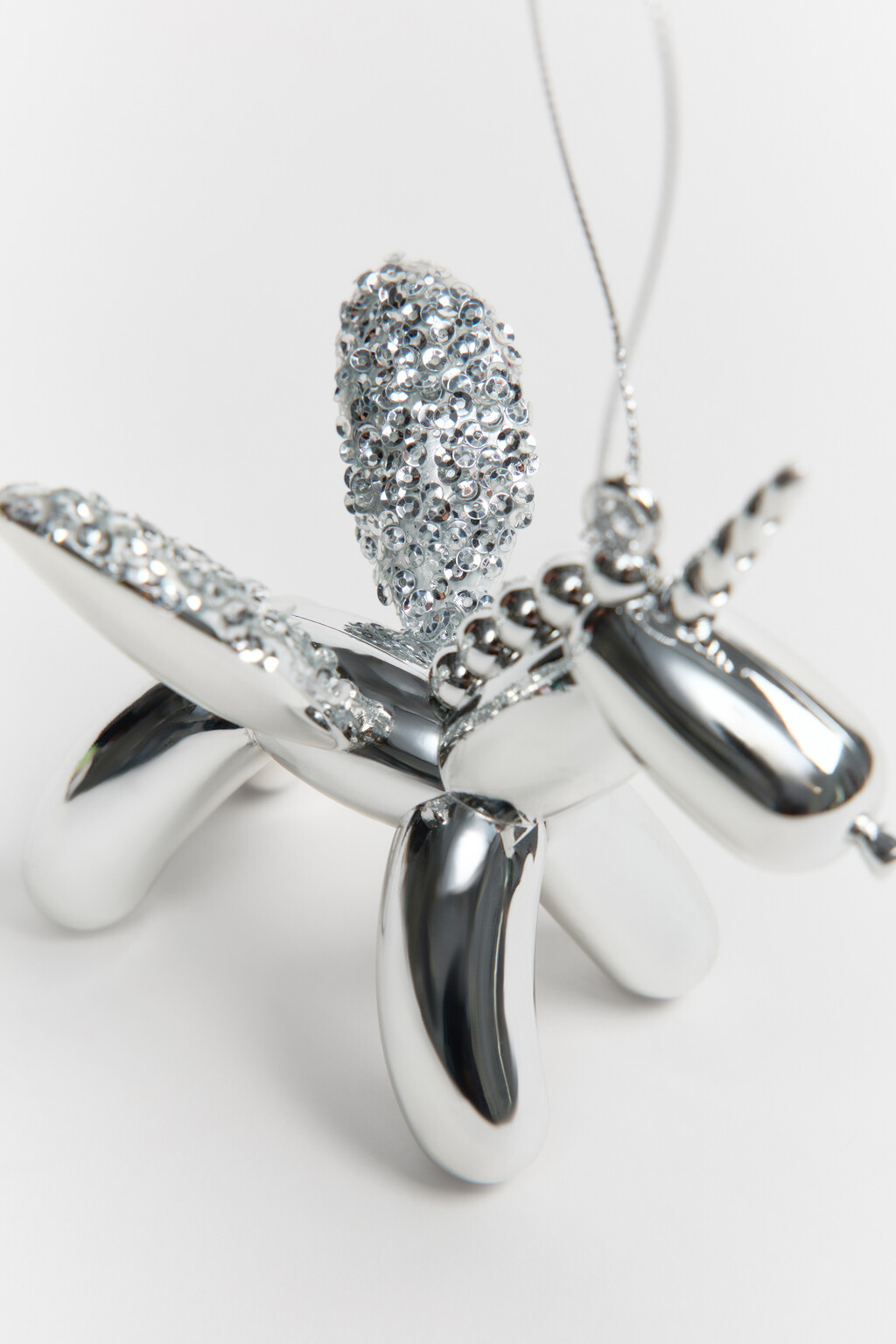 Игрушка-единорог елочная с блестками - цвет мультиколор - 2